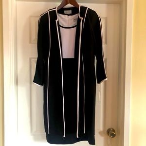 Midi Dress with matching jacket/vest